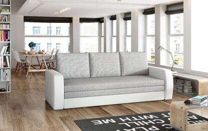 Sleeper Sofa Inversa | size: Width: 220cm, Height: 89cm, Depth: 83cm | color: White/Grey | image: 1 | variant: 1001300