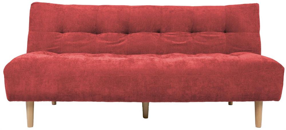Sleeper Sofa Kiruna | size: Width: 186cm, Height: 87cm, Depth: 101cm | color: Red | image: 3 | variant: 1017592