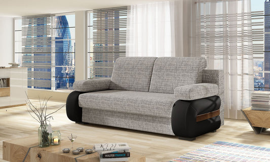 Sleeper Sofa Laura 6 | size: Width: 56cm, Height: 84cm, Depth: 202cm | color: Berlin/Soft | image: 1 | variant: 1017305
