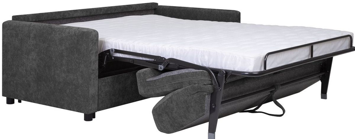 Sleeper Sofa Leana | size: Width: 85cm, Height: 81cm, Depth: 160cm | color: Gray | image: 3 | variant: 1012841