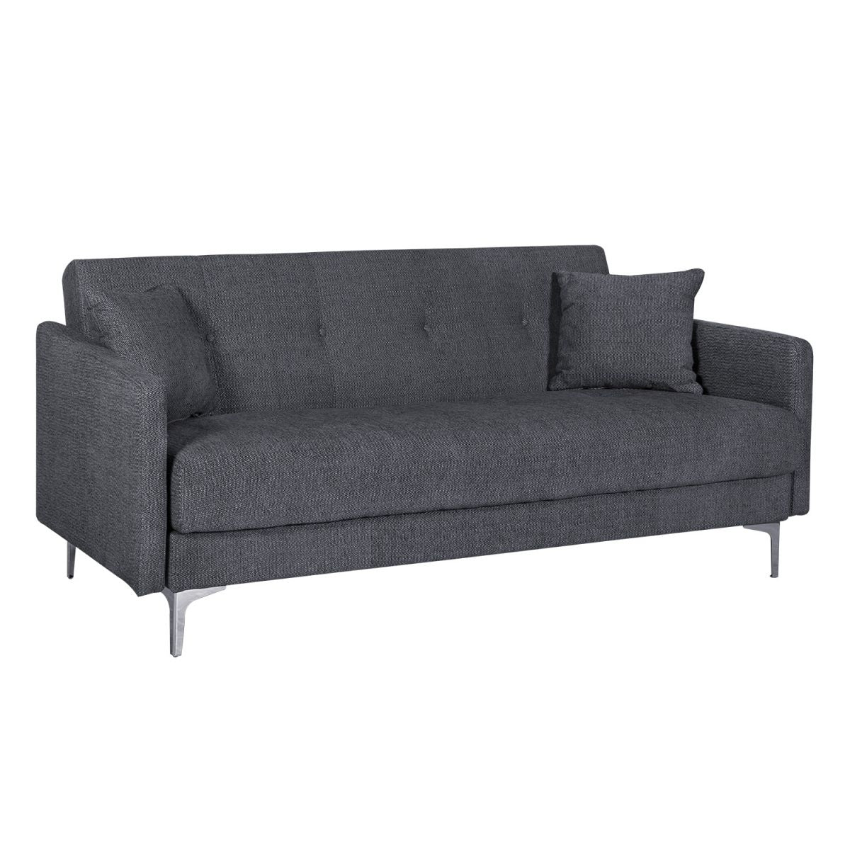 Sleeper Sofa Logan 1 | size: Width: 199cm, Height: 90cm, Depth: 86cm | color: Gray | image: 1 | variant: 1011041