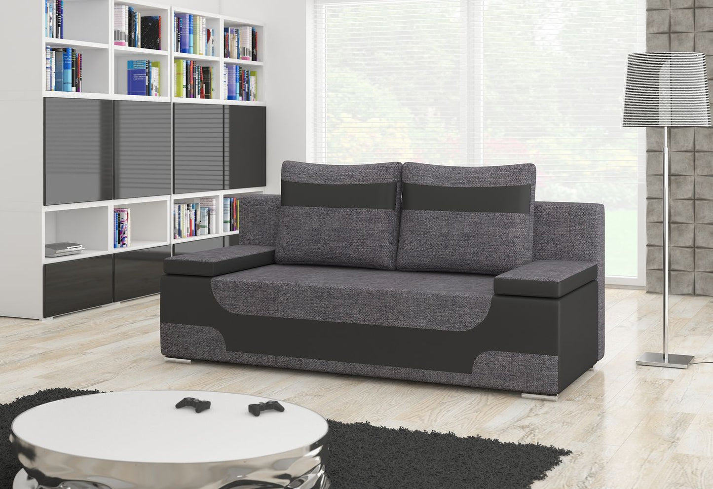 Sleeper Sofa Ragusa 3 | size: Width: 92cm, Height: 73cm, Depth: 200cm | color: Sawana/Soft | image: 1 | variant: 1017738