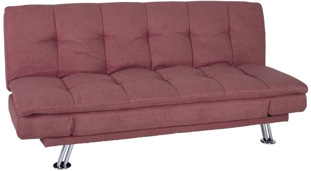 Sleeper Sofa Roxy 3 | size: Width: 189cm, Height: 91cm, Depth: 88cm | color: Pink | image: 4 | variant: 1017587