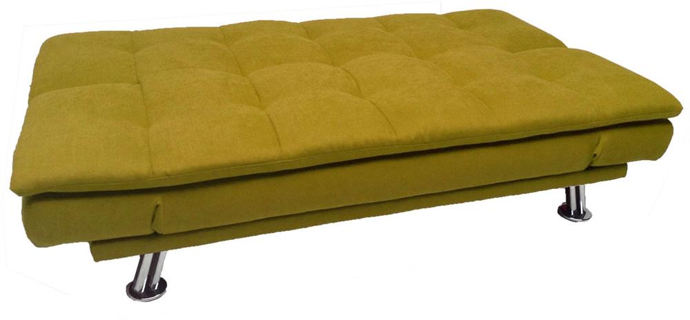 Sleeper Sofa Roxy 4 | size: Width: 189cm, Height: 91cm, Depth: 88cm | color: Yellow | image: 3 | variant: 1017588