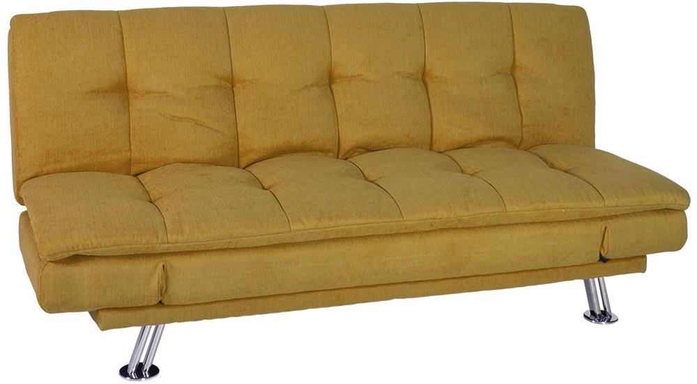 Sleeper Sofa Roxy 4 | size: Width: 189cm, Height: 91cm, Depth: 88cm | color: Yellow | image: 4 | variant: 1017588