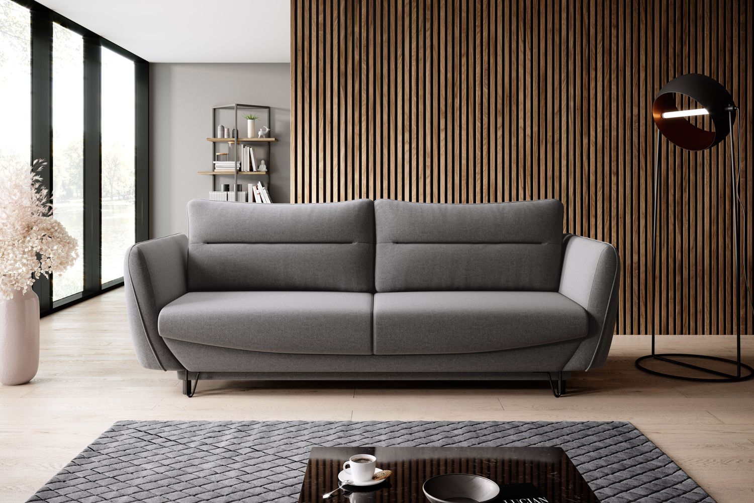 Sleeper Sofa Silva 11 | size: Width: 95cm, Height: 90cm, Depth: 236cm | color: Gojo | image: 1 | variant: 1017485