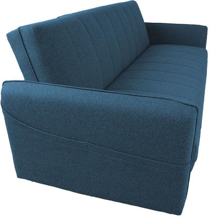 Sleeper Sofa Visby 2 | size: Width: 200cm, Height: 93cm, Depth: 88cm | color: Blue | image: 6 | variant: 1017585