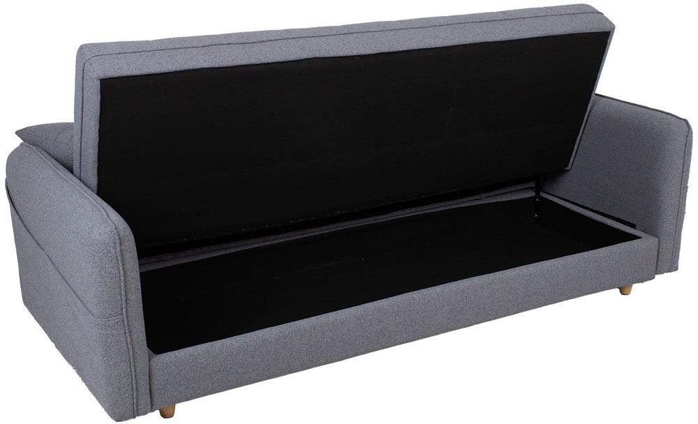 Sleeper Sofa Visby | size: Width: 200cm, Height: 93cm, Depth: 88cm | color: Gray | image: 4 | variant: 1017583