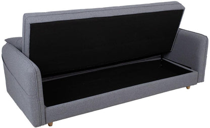 Sleeper Sofa Visby | size: Width: 200cm, Height: 93cm, Depth: 88cm | color: Gray | image: 4 | variant: 1017583