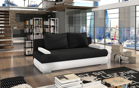 Sleeper Sofa Warwick 10 | size: Width: 60cm, Height: 90cm, Depth: 213cm | color: Sawana/Soft | image: 1 | variant: 1017965