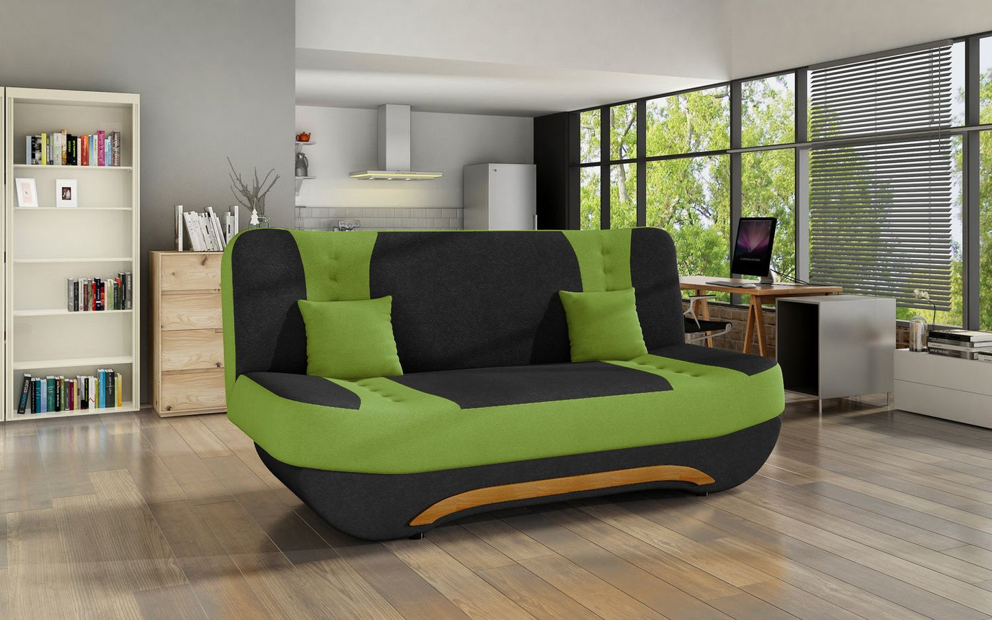 Sleeper Sofa West Baghdad | size: Width: 58cm, Height: 88cm, Depth: 189cm | color: Alova | image: 1 | variant: 1017865