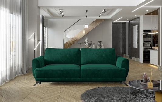 Sleeper Sofa West Chertsey 7 | size: Width: 250cm, Height: 90cm, Depth: 95cm | color: Green | image: 0 | variant: 1013925