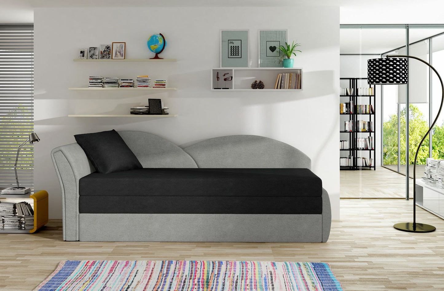 Sleeper Sofa West Llandovery 11 | size: Width: 80cm, Height: 77cm, Depth: 218cm | color: Soro | image: 1 | variant: 1017720