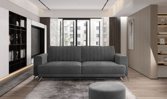 Sleeper Sofa West Nancy 18 | size: Width: 95cm, Height: 90cm, Depth: 250cm | color: Sola | image: 1 | variant: 1017849