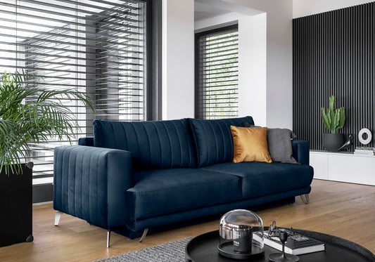 Sleeper Sofa West Nancy 28 | size: Width: 95cm, Height: 90cm, Depth: 250cm | color: Loco | image: 1 | variant: 1017859
