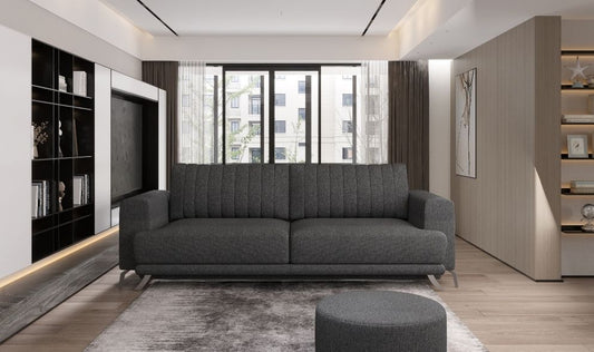 Sleeper Sofa West Nancy 5 | size: Width: 250cm, Height: 90cm, Depth: 95cm | color: Gray | image: 0 | variant: 1013896