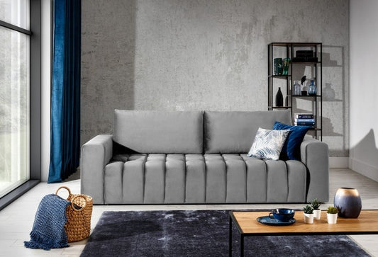 Sleeper Sofa West Orebro 5 | size: Width: 245cm, Height: 85cm, Depth: 97cm | color: Gray | image: 0 | variant: 1013912