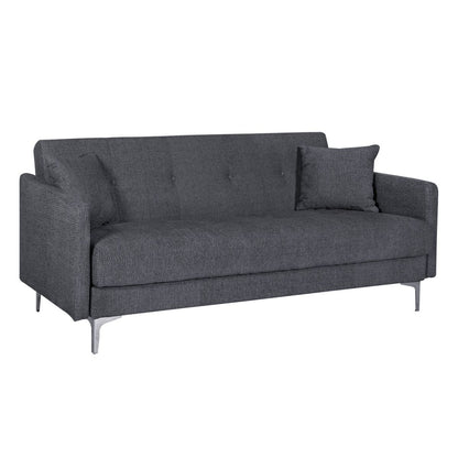 Sleeper Sofa Worthing | size: Width: 199cm, Height: 90cm, Depth: 86cm | color: Gray | image: 1 | variant: 1005042