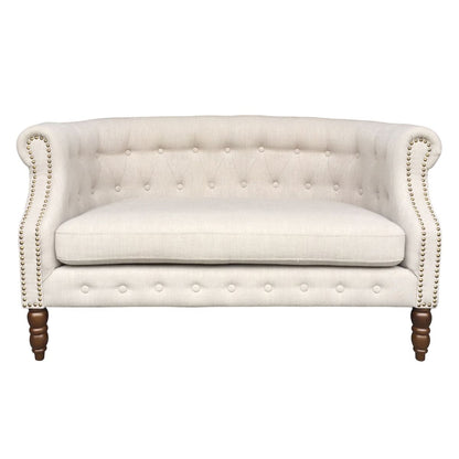 Sofa Holmes | size: Width: 140cm, Height: 78cm, Depth: 75cm | color: Beige | image: 3 | variant: 1011024