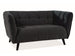 Sofa Portland | size: Width: 145cm, Height: 78cm, Depth: 60cm | color: Black | image: 1 | variant: 1003473