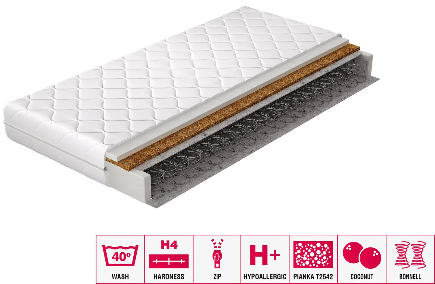 Spring Mattress Ola 10 | size: Length: 200cm, Width: 120cm | image: 2 | variant: 1013111
