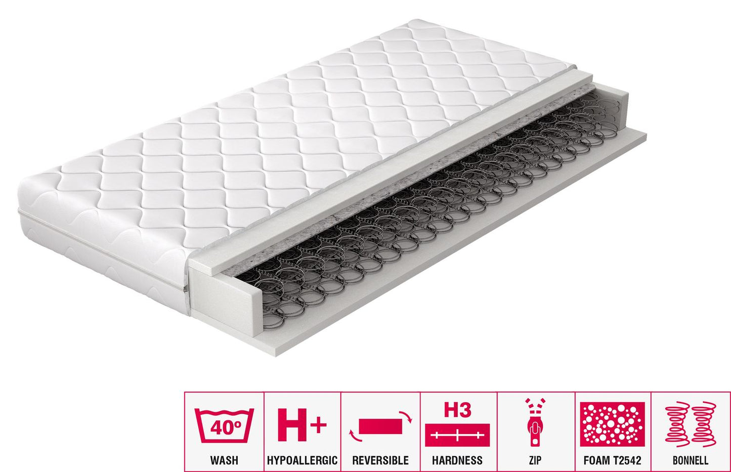 Spring Mattress Orsola 20 | size: Length: 200cm, Width: 160cm | image: 2 | variant: 1013051