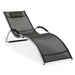 Sun Lounger Brigo | size: Length: 177cm, Width: 65cm, Height: 73cm | color: Black | image: 1 | variant: 1002848