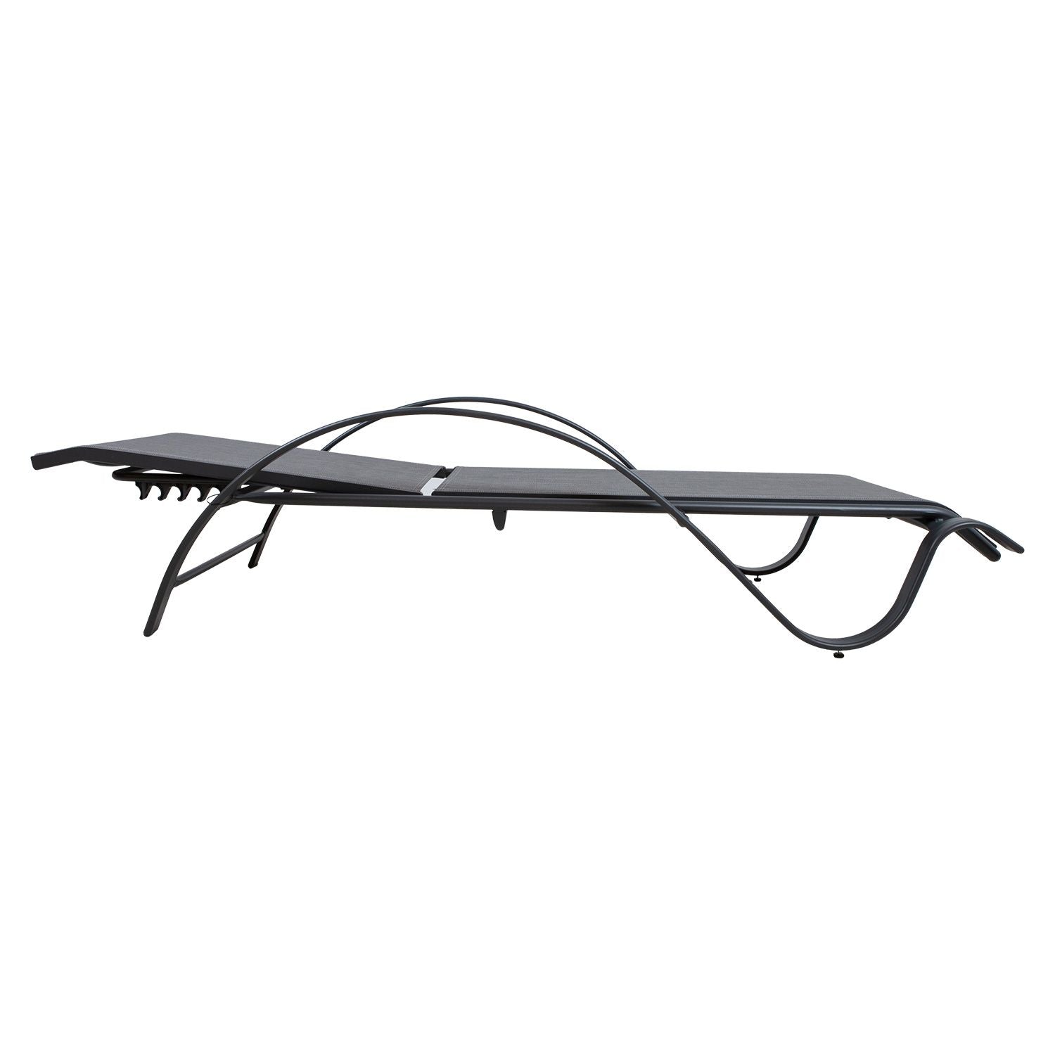 Sun Lounger East Bridlington | size: Length: 194cm, Width: 67cm, Height: 95cm | color: Gray | image: 1 | variant: 1006456
