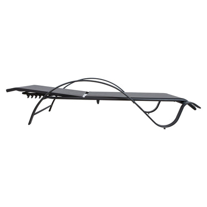 Sun Lounger East Bridlington | size: Length: 194cm, Width: 67cm, Height: 95cm | color: Gray | image: 1 | variant: 1006456