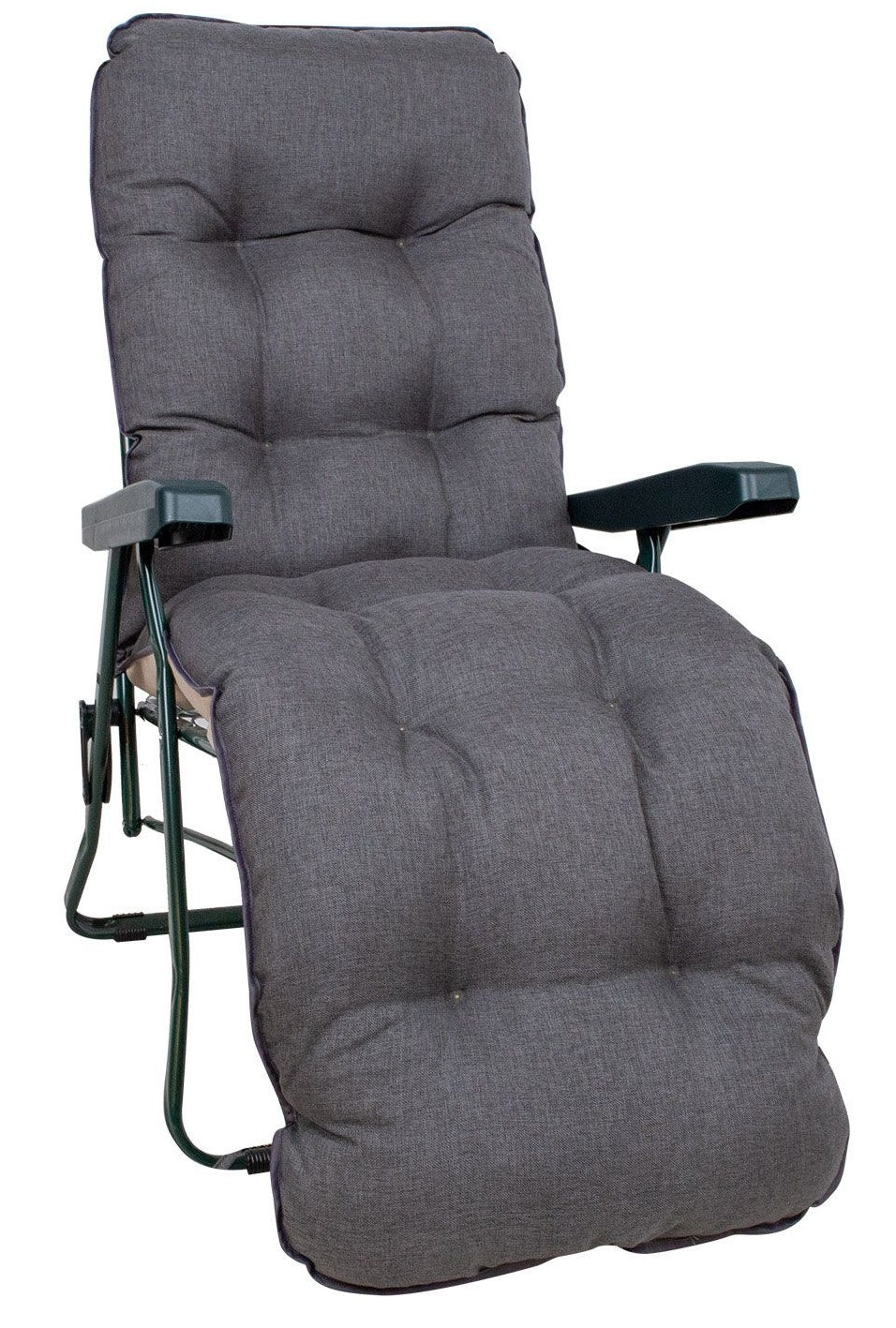 Sun Lounger Petersfield | size: Length: 165cm, Width: 57cm, Height: 100cm | color: Gray | image: 0 | variant: 1000660