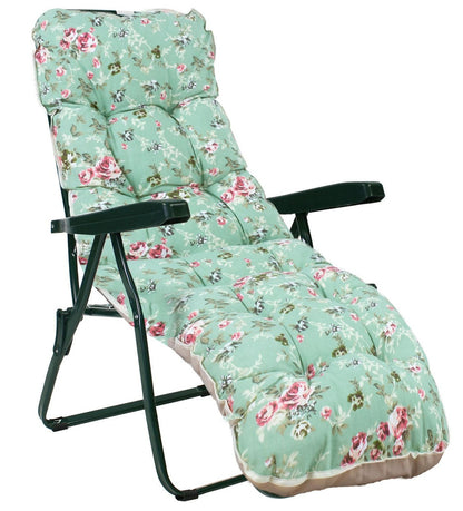 Sun Lounger Petersfield | size: Length: 165cm, Width: 57cm, Height: 100cm | color: Green | image: 0 | variant: 1000664