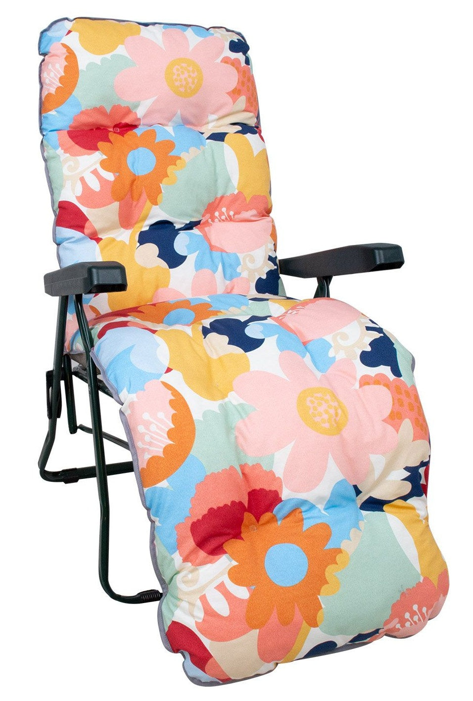 Sun Lounger Petersfield | size: Length: 165cm, Width: 57cm, Height: 100cm | color: Multicolored | image: 0 | variant: 1000661