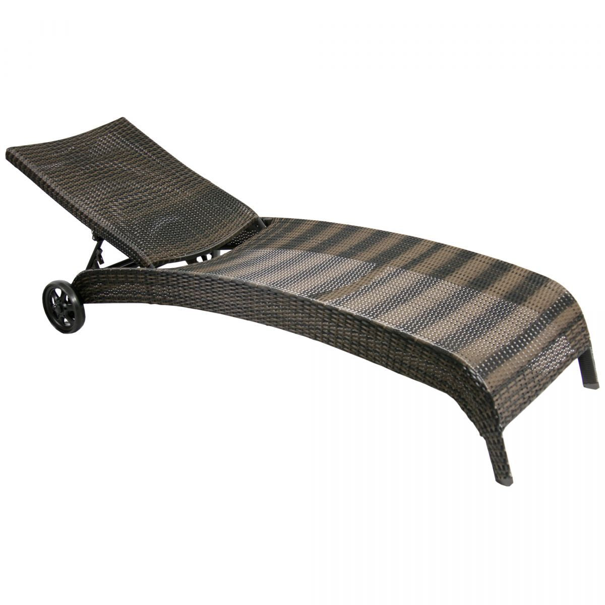 Sun Lounger Wicker | size: Length: 196cm, Width: 73cm, Height: 99cm | color: Brown | image: 1 | variant: 1002863