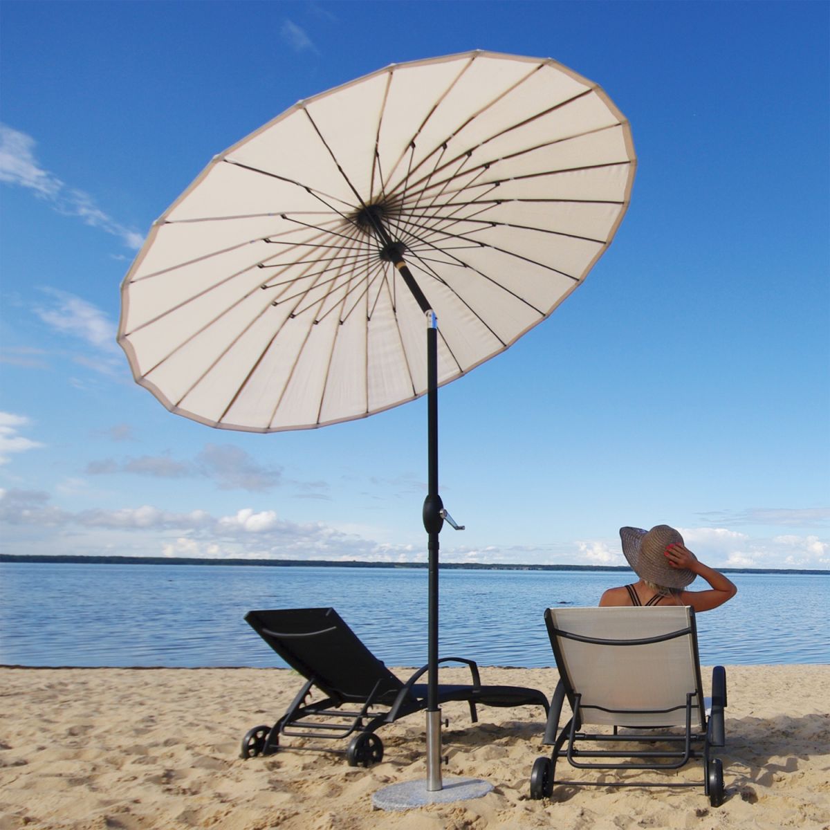 Sunshade Reigate | size: Diameter: 2cm | color: Beige | image: 2 | variant: 1000731
