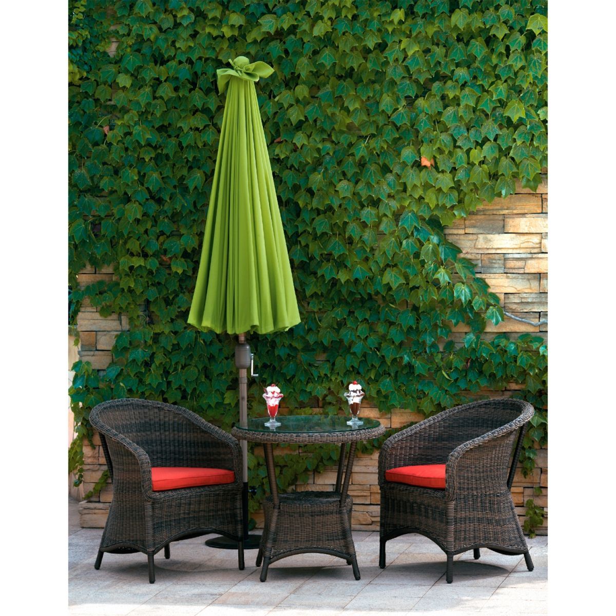 Sunshade Reigate | size: Diameter: 2cm | color: Green | image: 2 | variant: 1000732