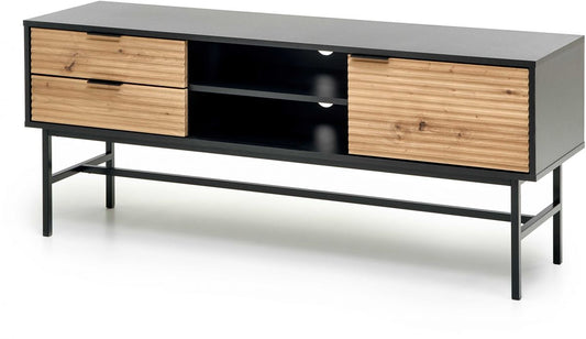TV Table Barnstaple | size: Length: 40cm, Width: 150cm, Height: 61cm | color: Black | image: 0 | variant: 1007284