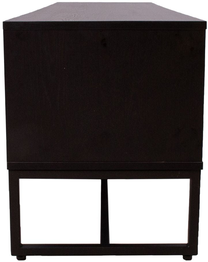 TV Table East Falmouth | size: Length: 40cm, Width: 160cm, Height: 50cm | color: Black/Oak | image: 7 | variant: 1005688