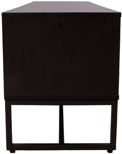 TV Table East Falmouth | size: Length: 40cm, Width: 160cm, Height: 50cm | color: Black/Oak | image: 7 | variant: 1005688