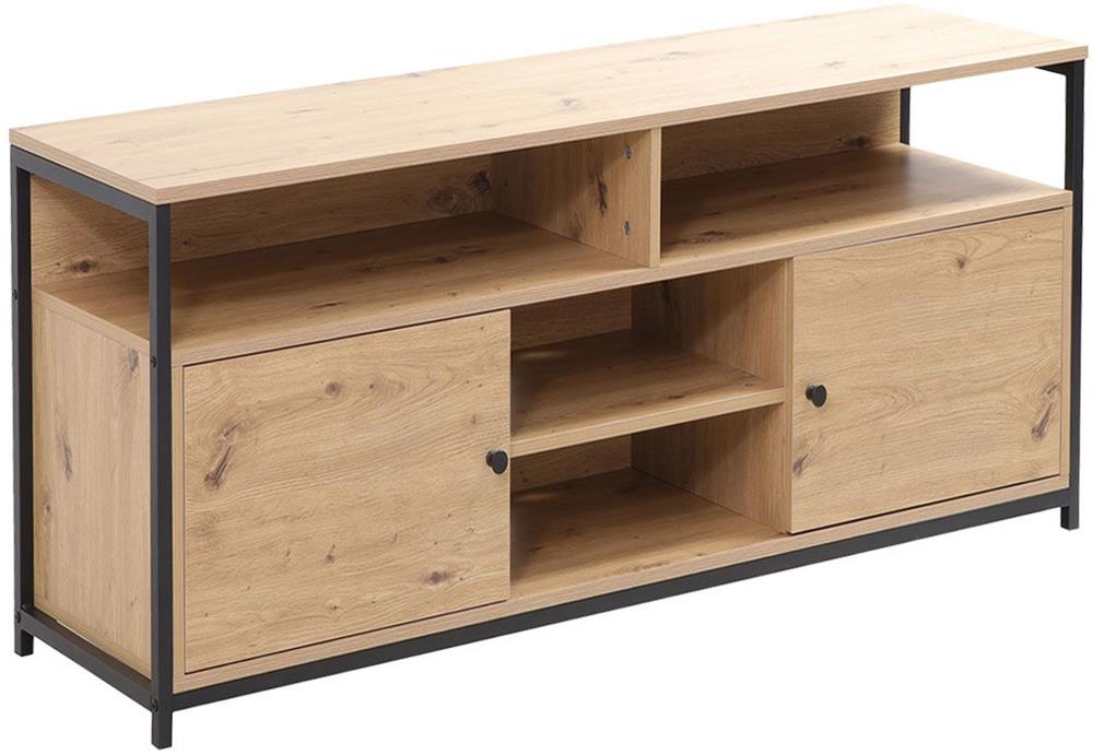 TV Table East Folkestone | size: Length: 40cm, Width: 120cm, Height: 54cm | color: Oak | image: 1 | variant: 1006172