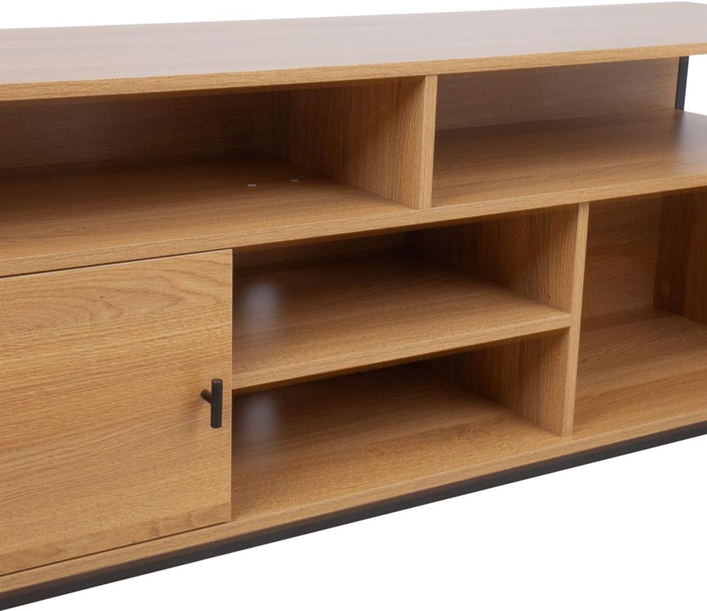 TV Table East Folkestone | size: Length: 40cm, Width: 150cm, Height: 54cm | color: Oak | image: 2 | variant: 1006173