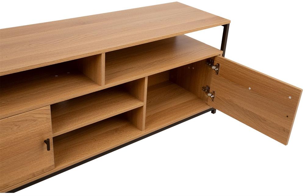 TV Table East Folkestone | size: Length: 40cm, Width: 150cm, Height: 54cm | color: Oak | image: 3 | variant: 1006173