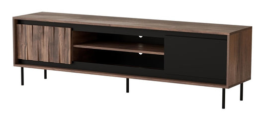 TV Table Pune | size: Length: 40cm, Width: 180cm, Height: 53cm | color: Brown/Black | image: 0 | variant: 1007581