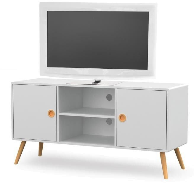 TV Table West Maidenhead | size: Length: 39cm, Width: 120cm, Height: 60cm | color: White | image: 2 | variant: 1007161