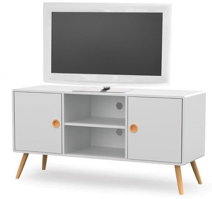 TV Table West Maidenhead | size: Length: 39cm, Width: 120cm, Height: 60cm | color: White | image: 2 | variant: 1007161