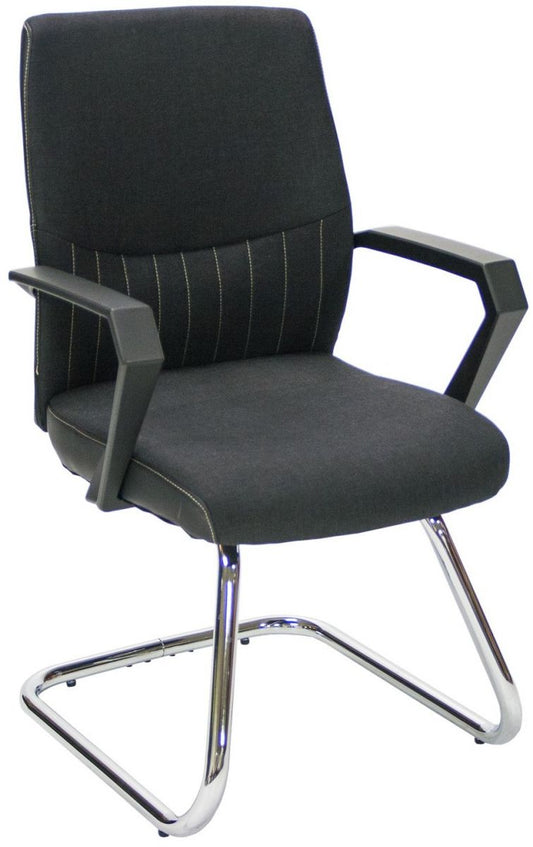 Visitor's Chair Crickhowell | size: Width: 57cm, Height: 90cm, Depth: 58cm | color: Black | image: 1 | variant: 1005847
