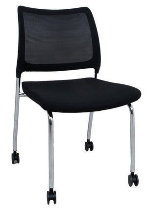 Visitor's Chair Vicki 1 | size: Width: 55cm, Height: 83cm, Depth: 48cm | color: Black | image: 0 | variant: 1017849