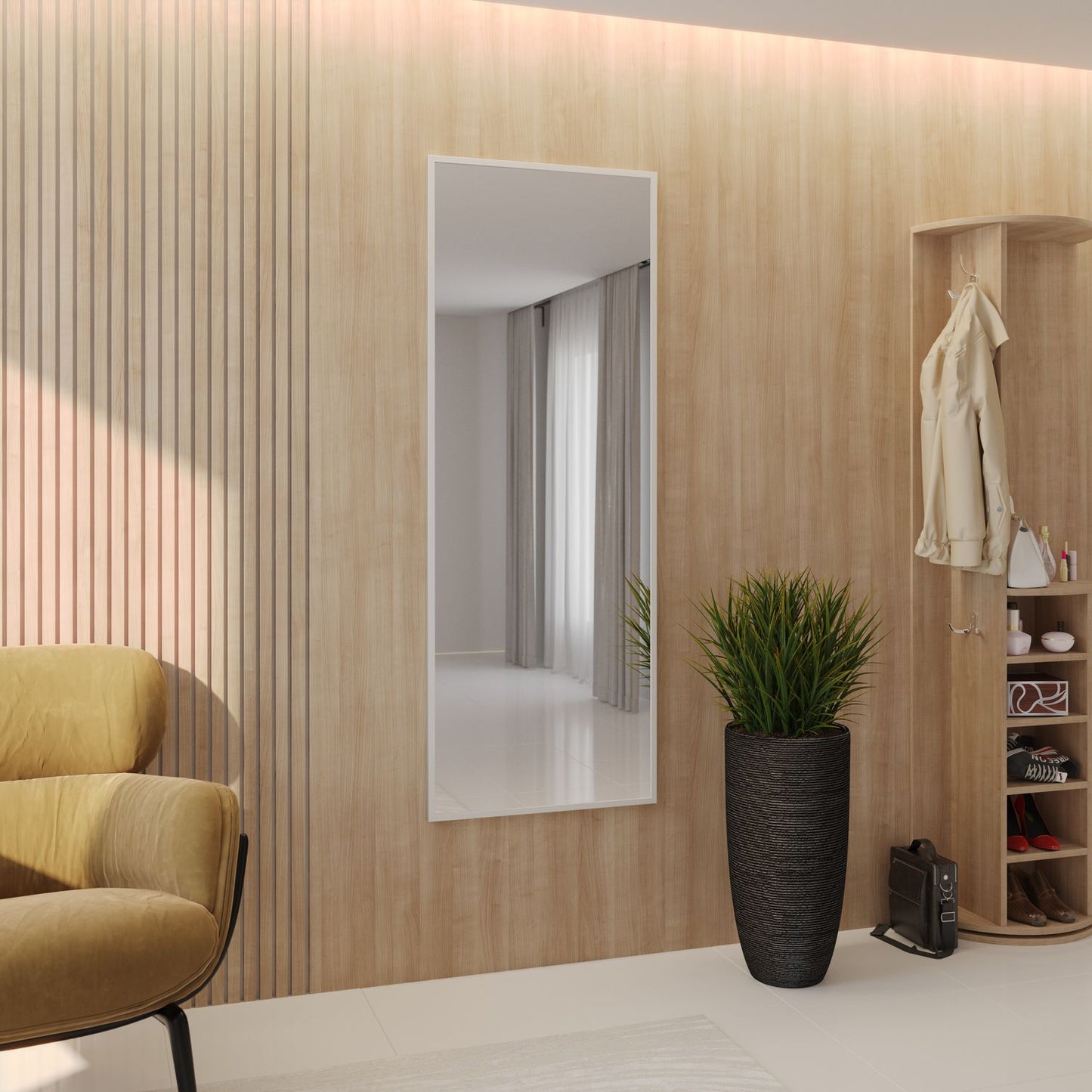 Wall Mirror Aruba | color: White | image: 1 | variant: 1001684