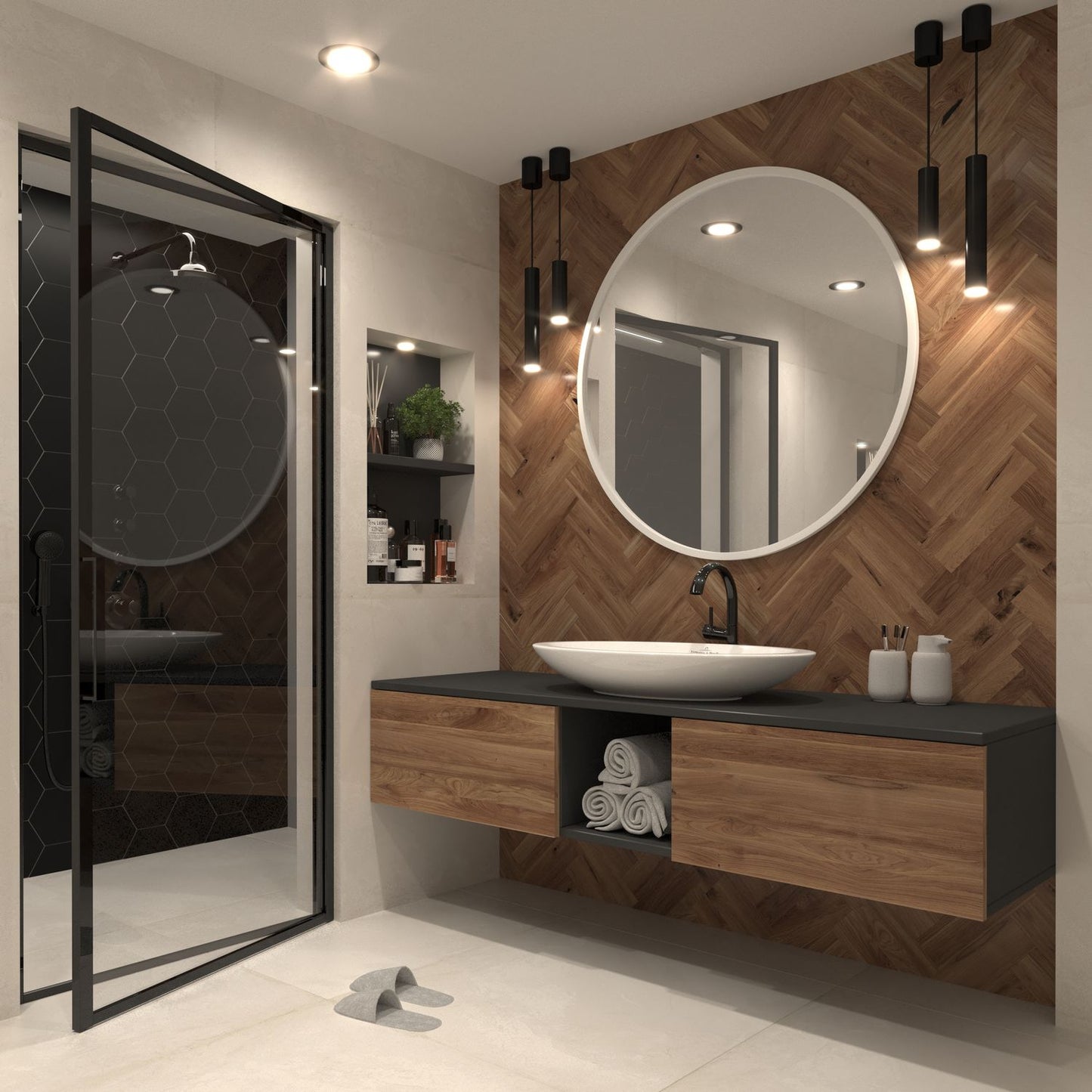 Wall Mirror Grace 2 | color: White | image: 1 | variant: 1002162