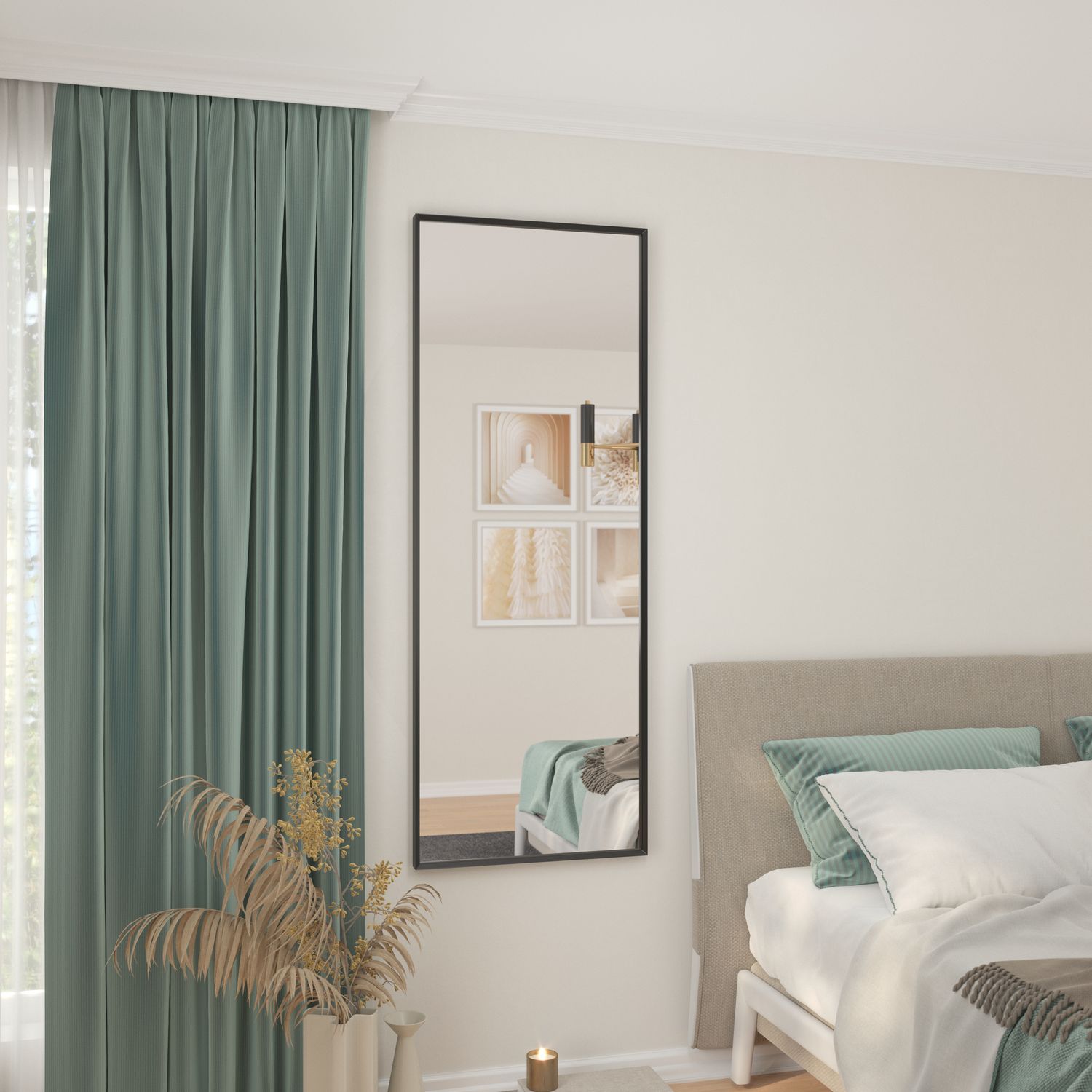 Wall Mirror Medina | color: Black | image: 1 | variant: 1002149