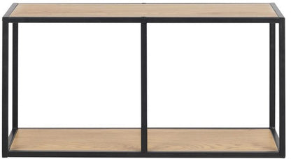 Wall Shelf Aberystwyth | size: Width: 72cm, Height: 37cm, Depth: 24cm | color: Black/Oak | image: 2 | variant: 1006098